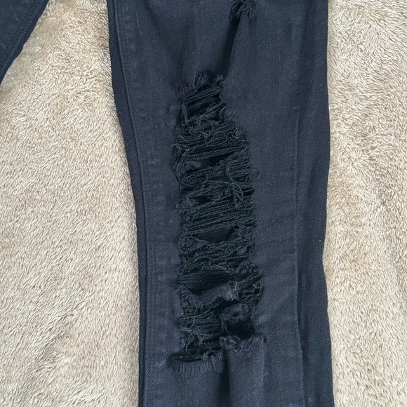 Express Black Ripped Distressed skinny Jeans - Picture 7 of 11